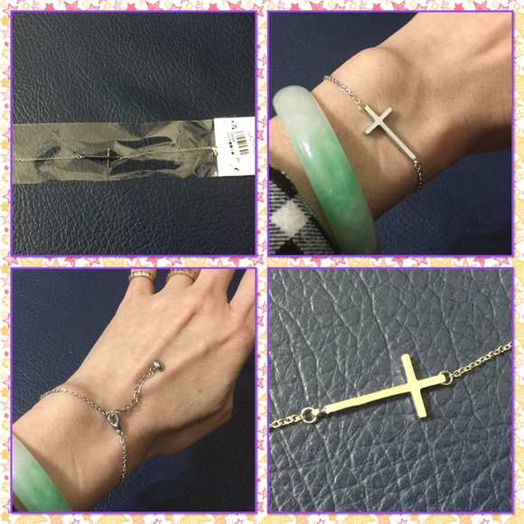 Stainless steel Cross bracelet - Picture 2 of 2